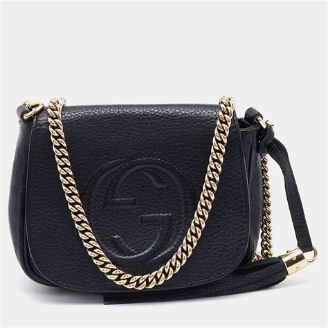 gucci soho medium chain crossbody|gucci soho crossbody used.